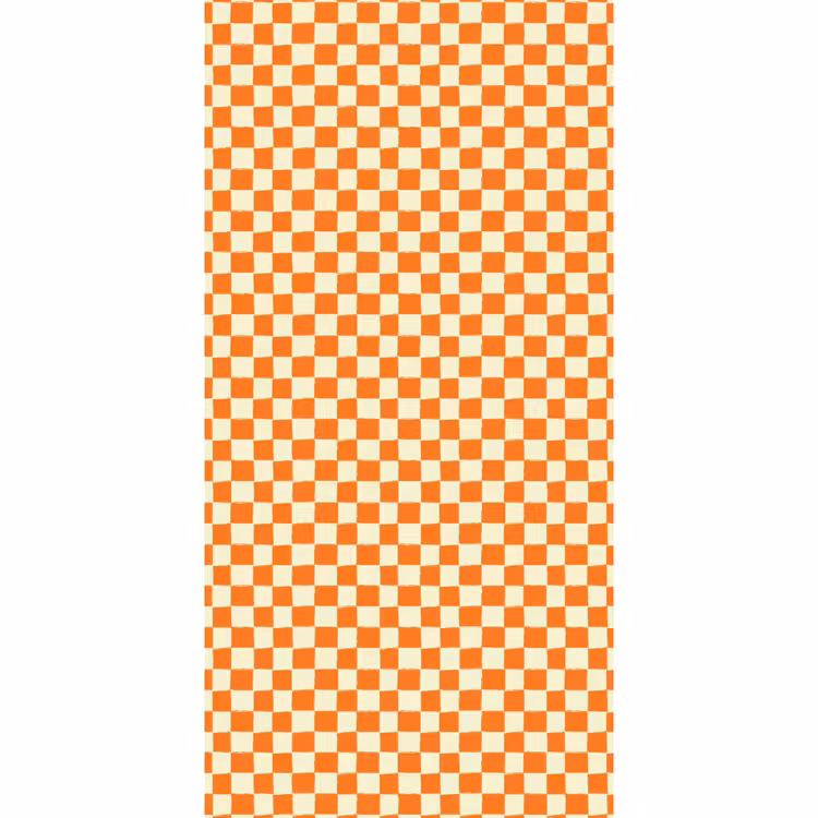 Behang - Schaak - Patroon - Oranje — 2