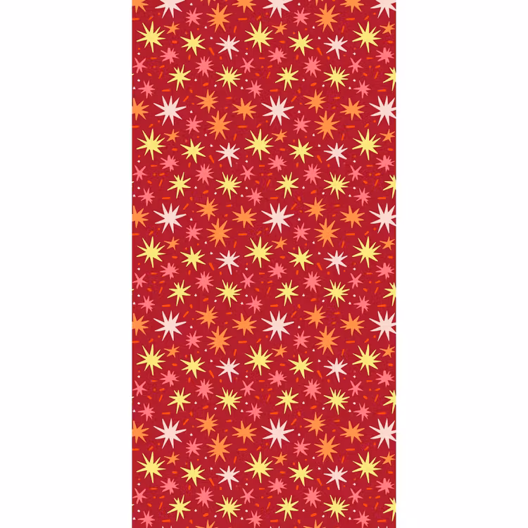 Behang - Sterren - Speels - Rood — 2