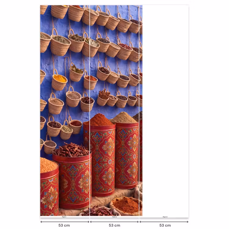 Behang - Kruiden - Manden - Markt — 6
