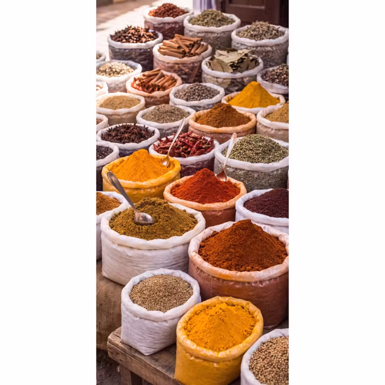 Behang - Kruiden - Markt - Eten — 2