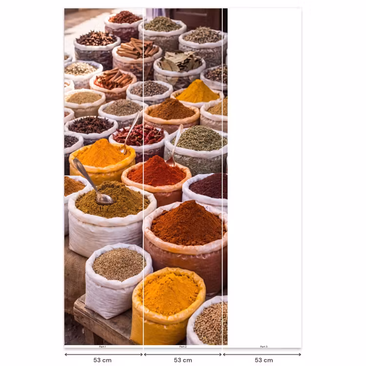 Behang - Kruiden - Markt - Eten — 6
