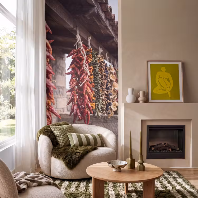 Behang - Rode pepers - Eten — 1