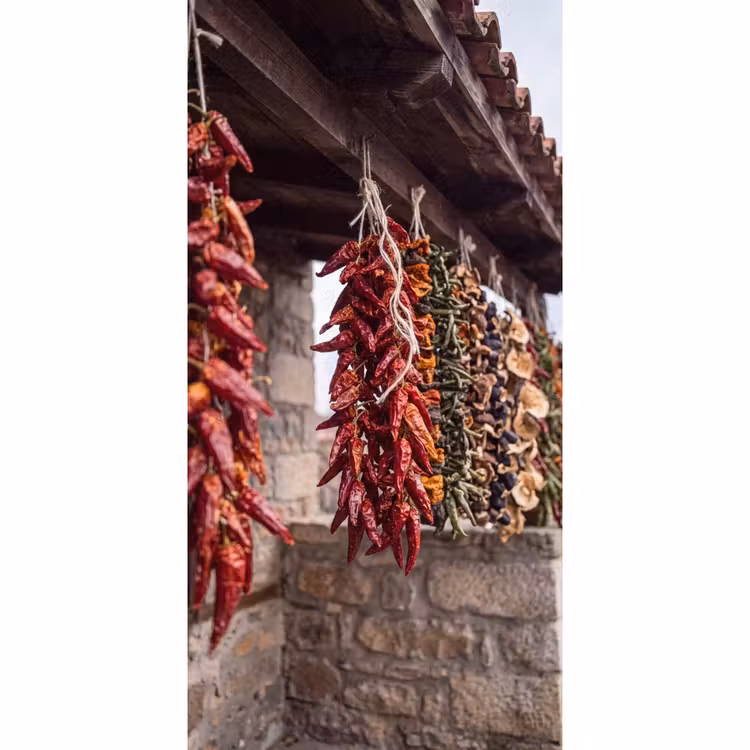Behang - Rode pepers - Eten — 2