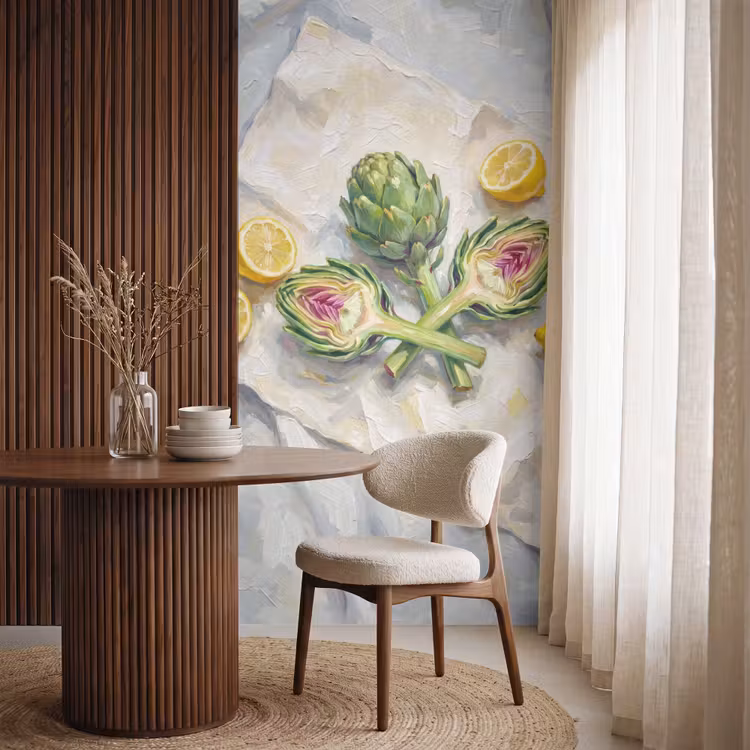 Behang - Artisjok - Citroen - Eten — 4