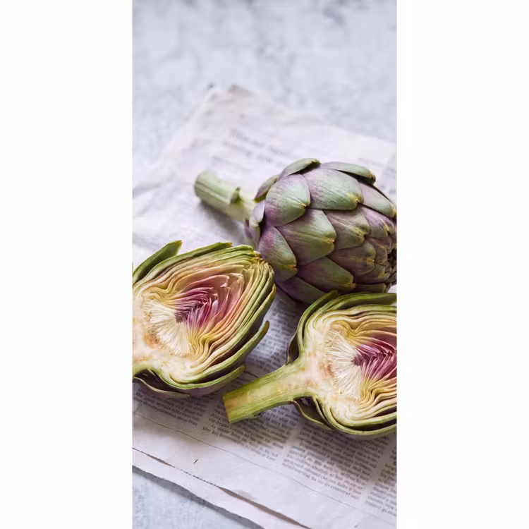 Behang - Artisjok - Doorgesneden - Eten — 2