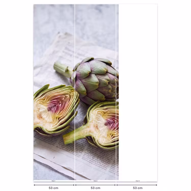 Behang - Artisjok - Doorgesneden - Eten — 6