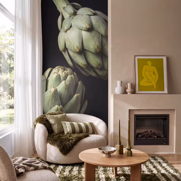 Behang - Artisjok - Groen - Eten — 1