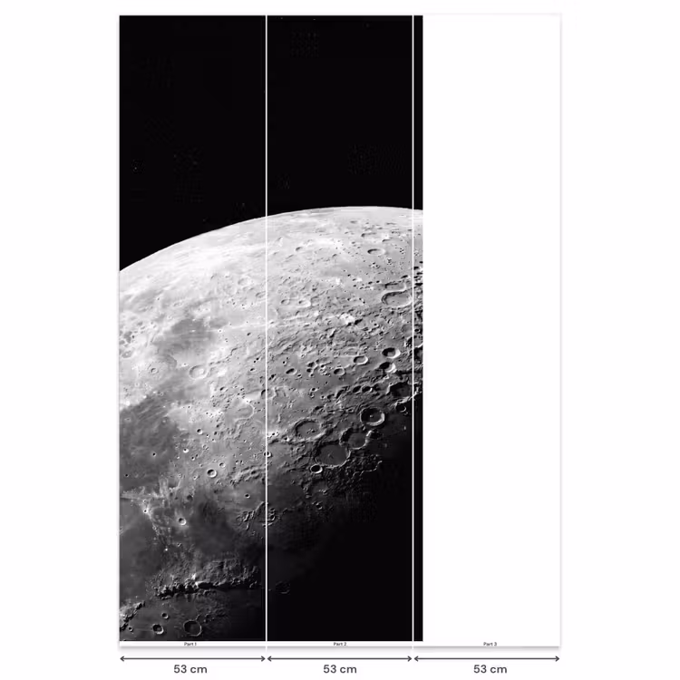 Behang - Maan - Kraters - Ruimte — 6