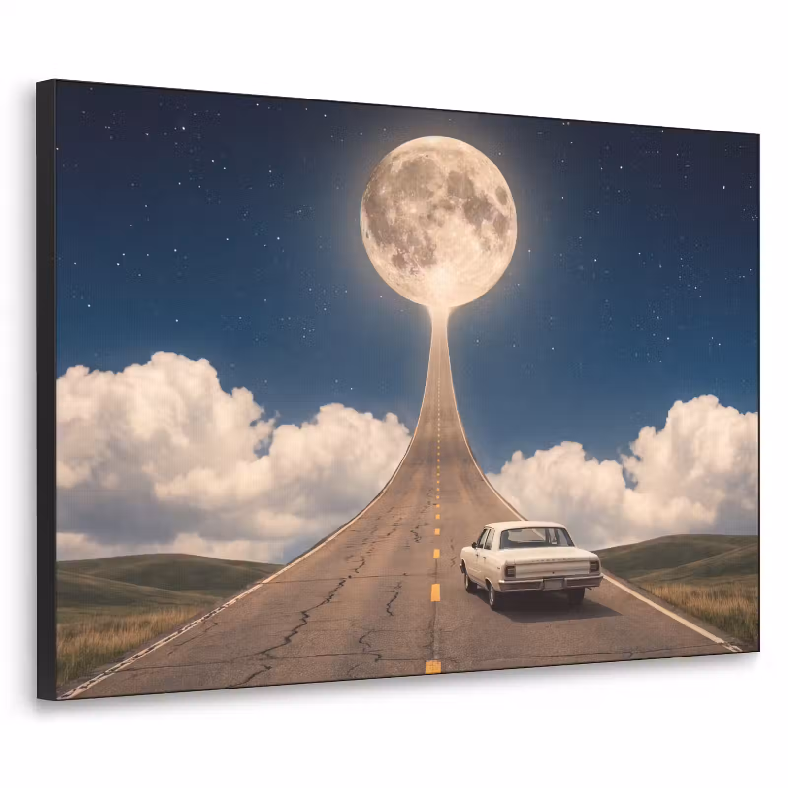Art Frame - Weg - Maan - Nacht — 1