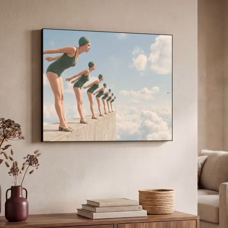 Art Frame - Vrouwen - Duikhouding - Wolken — 7