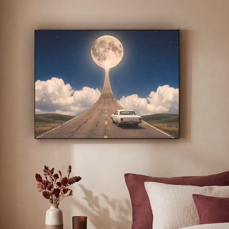 Art Frame - Weg - Maan - Nacht — 3