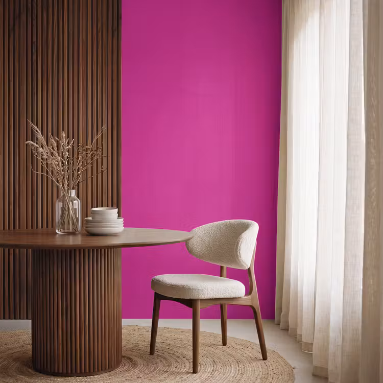 Behang - Velvet - Magenta - Roze — 4