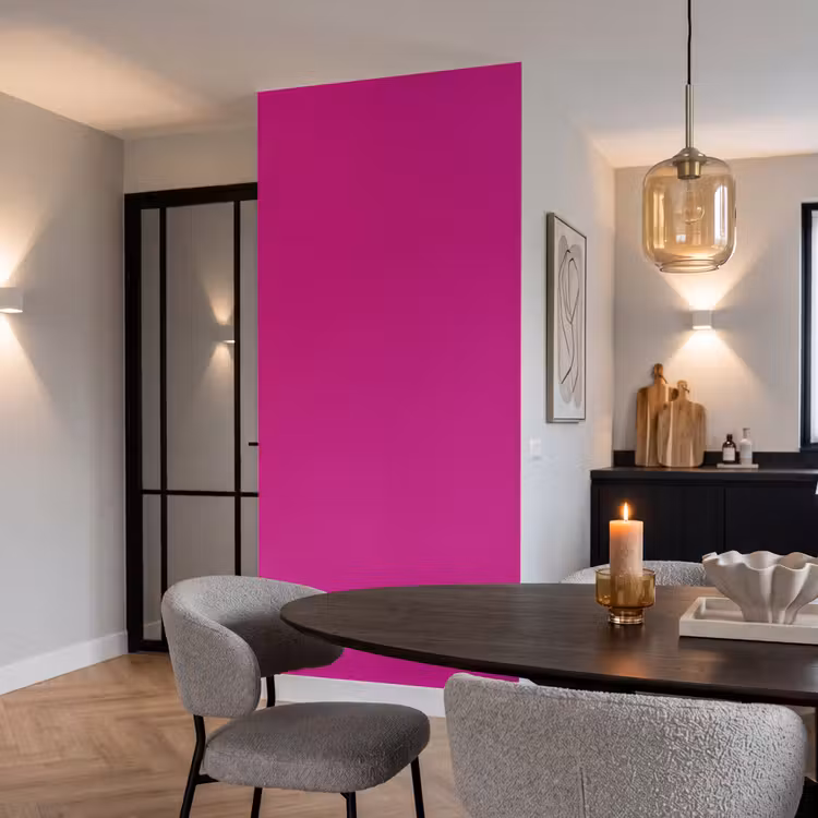 Behang - Velvet - Magenta - Roze — 5