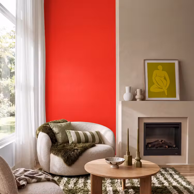 Behang - Vibrant - Vermilion - Rood — 1