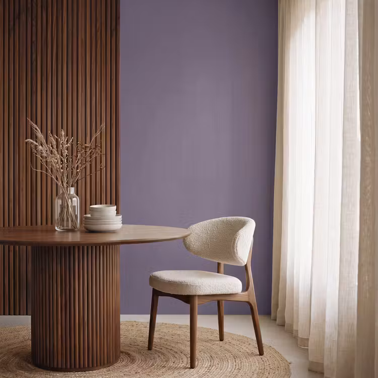 Behang - Velvet - Aubergine - Paars — 4