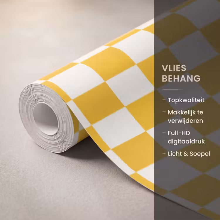 Behang - Traditioneel - Patroon - Geel — 3