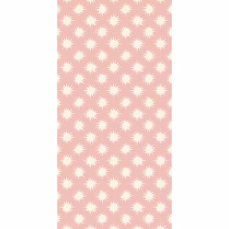 Behang - Zonnen - Patroon - Roze — 2