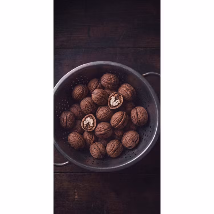 Behang - Walnoot - Eten - Donker — 2
