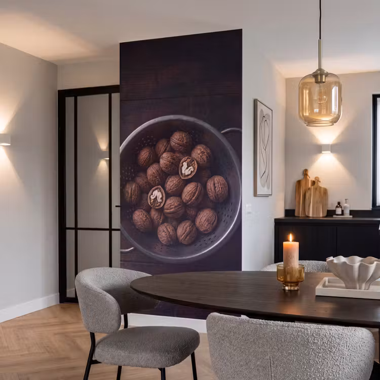Behang - Walnoot - Eten - Donker — 5