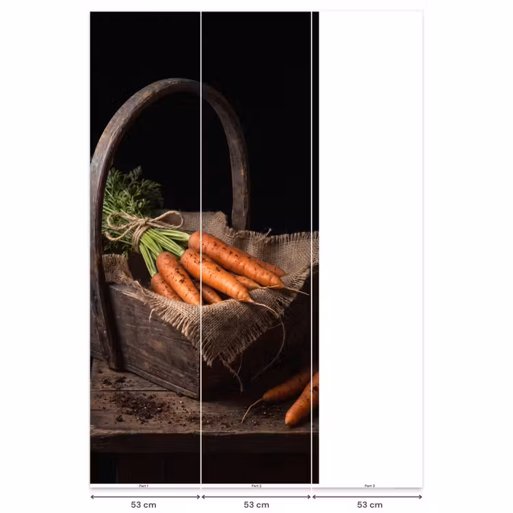 Behang - Wortels - Mand - Eten — 6