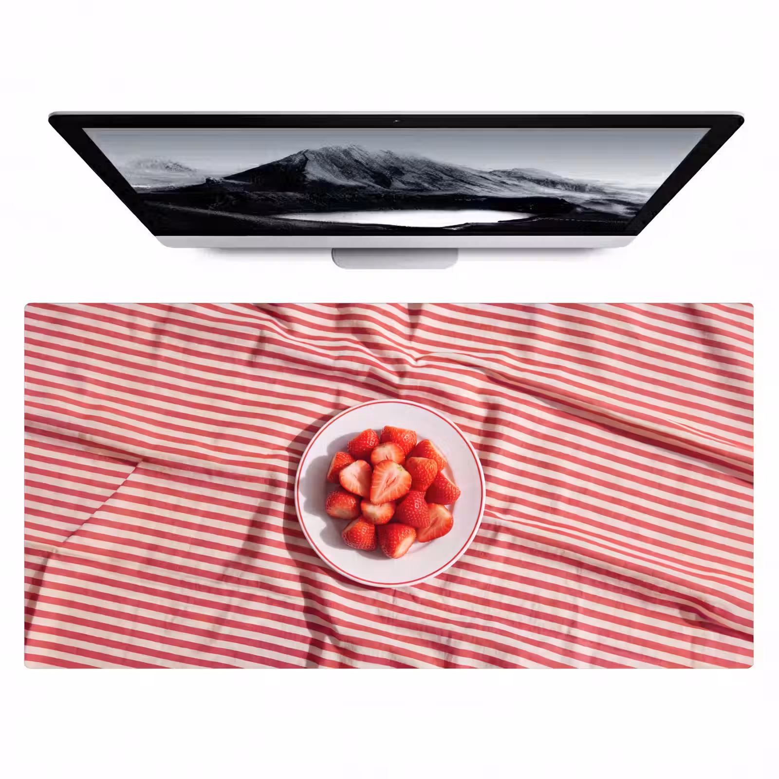 Bureau onderlegger - Eten - Aardbeien - Fruit - Zomer - Rood — 1