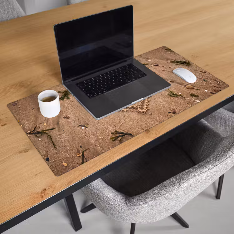 Bureau onderlegger - Dieren - Hart - Strand - Zand - Roze — 3