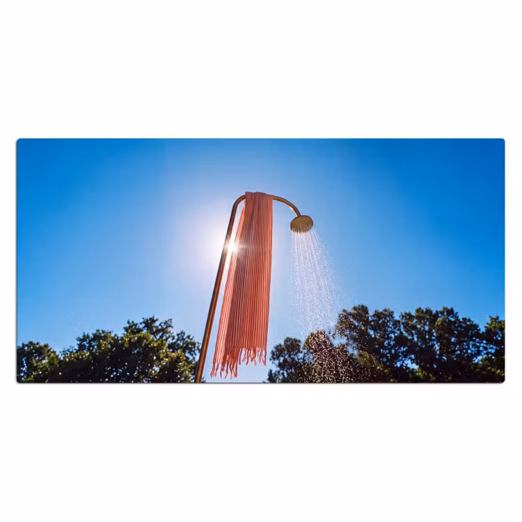 Bureau onderlegger - Douche - Water - Zomer - Blauw — 2