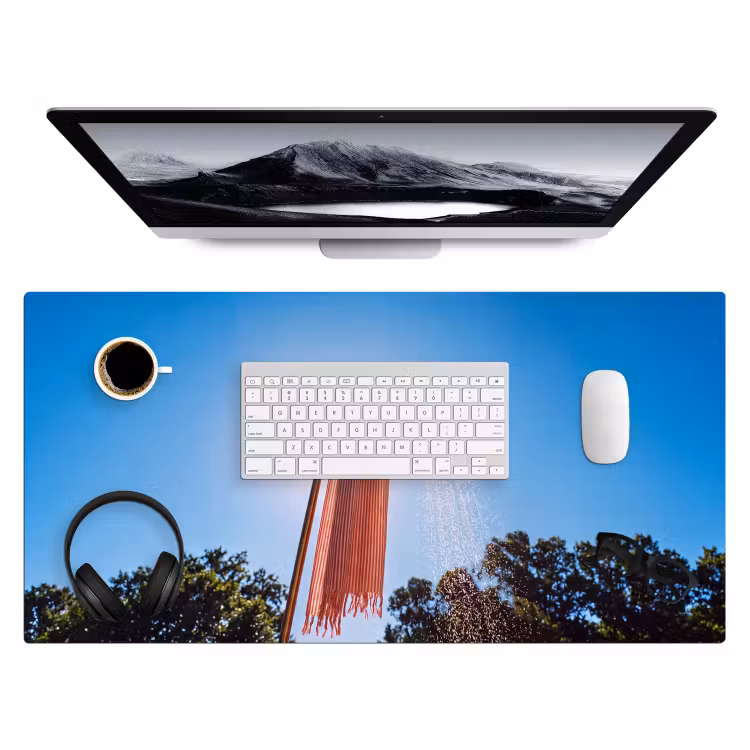 Bureau onderlegger - Douche - Water - Zomer - Blauw — 4