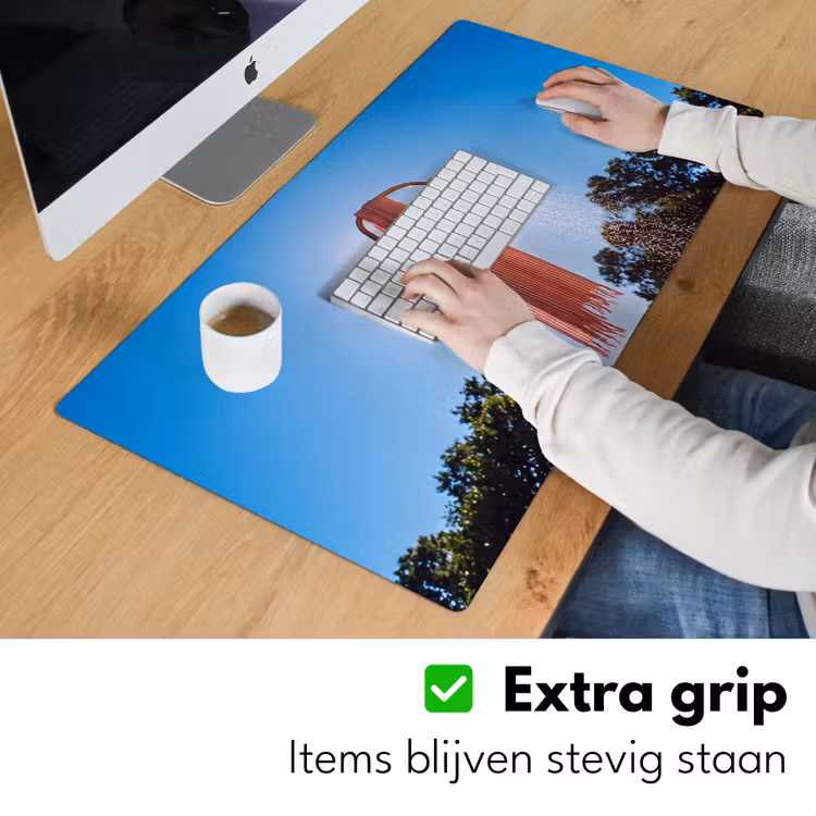 Bureau onderlegger - Douche - Water - Zomer - Blauw — 6