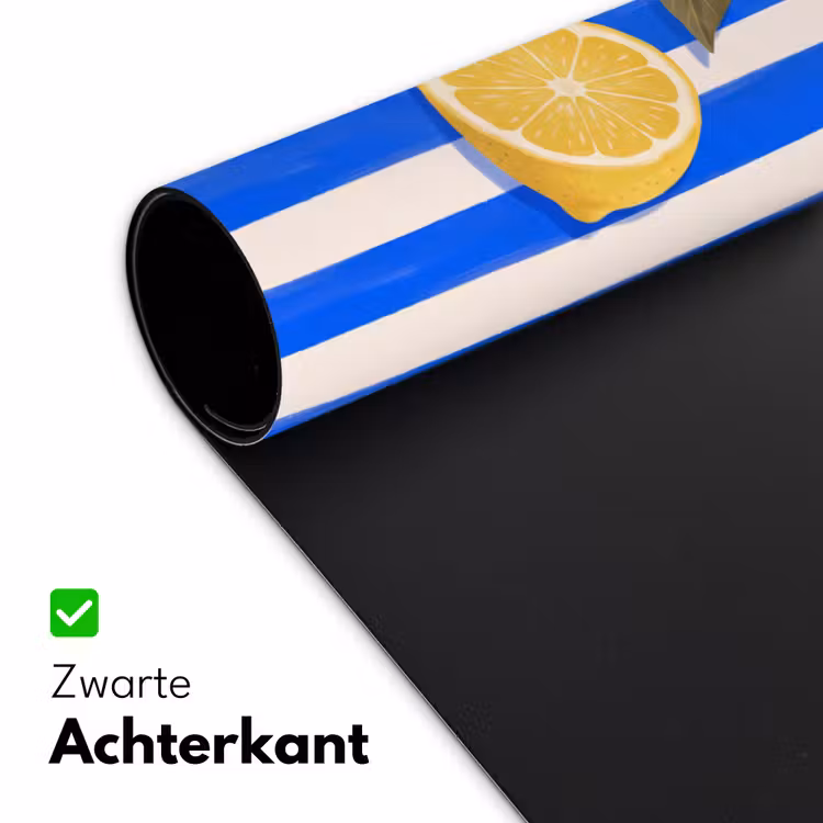 Bureau onderlegger - Fruit - Citroen - Zomer - Geel - Blauw — 5