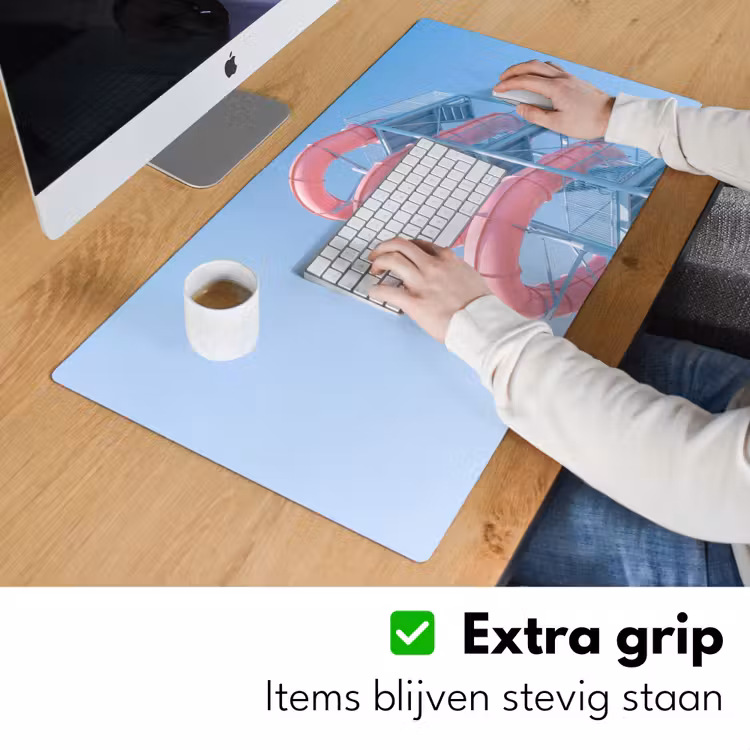 Bureau onderlegger - Glijbaan - Waterpark - Spiraal - Modern - Roze — 6