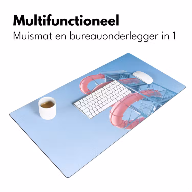 Bureau onderlegger - Glijbaan - Waterpark - Spiraal - Modern - Roze — 7