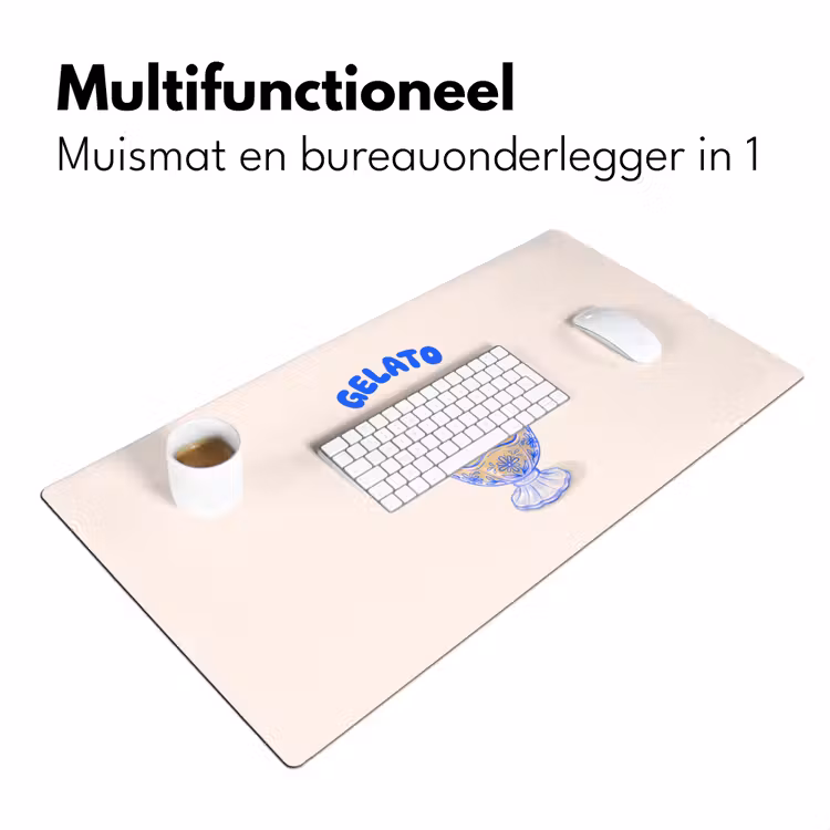 Bureau onderlegger - IJs - Citroen - Illustratie - Geel - Dessert — 7