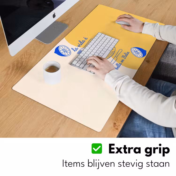 Bureau onderlegger - Italië - Eten - Citroen - Vis - Grafisch — 6