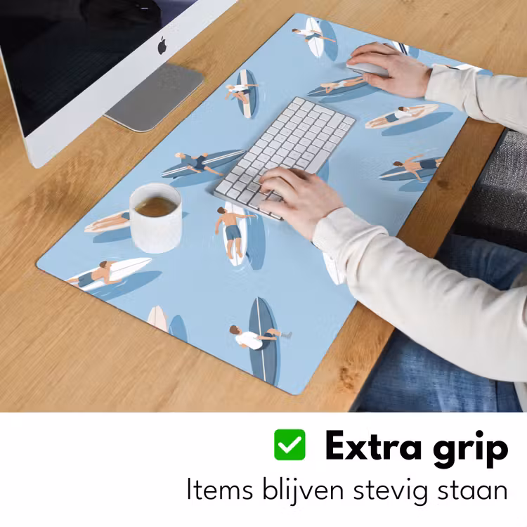 Bureau onderlegger - Mensen - Surfen - Water - Zomer - Illustratie — 6