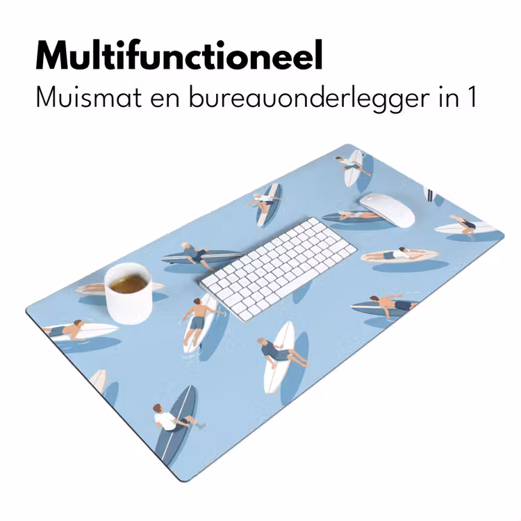 Bureau onderlegger - Mensen - Surfen - Water - Zomer - Illustratie — 7