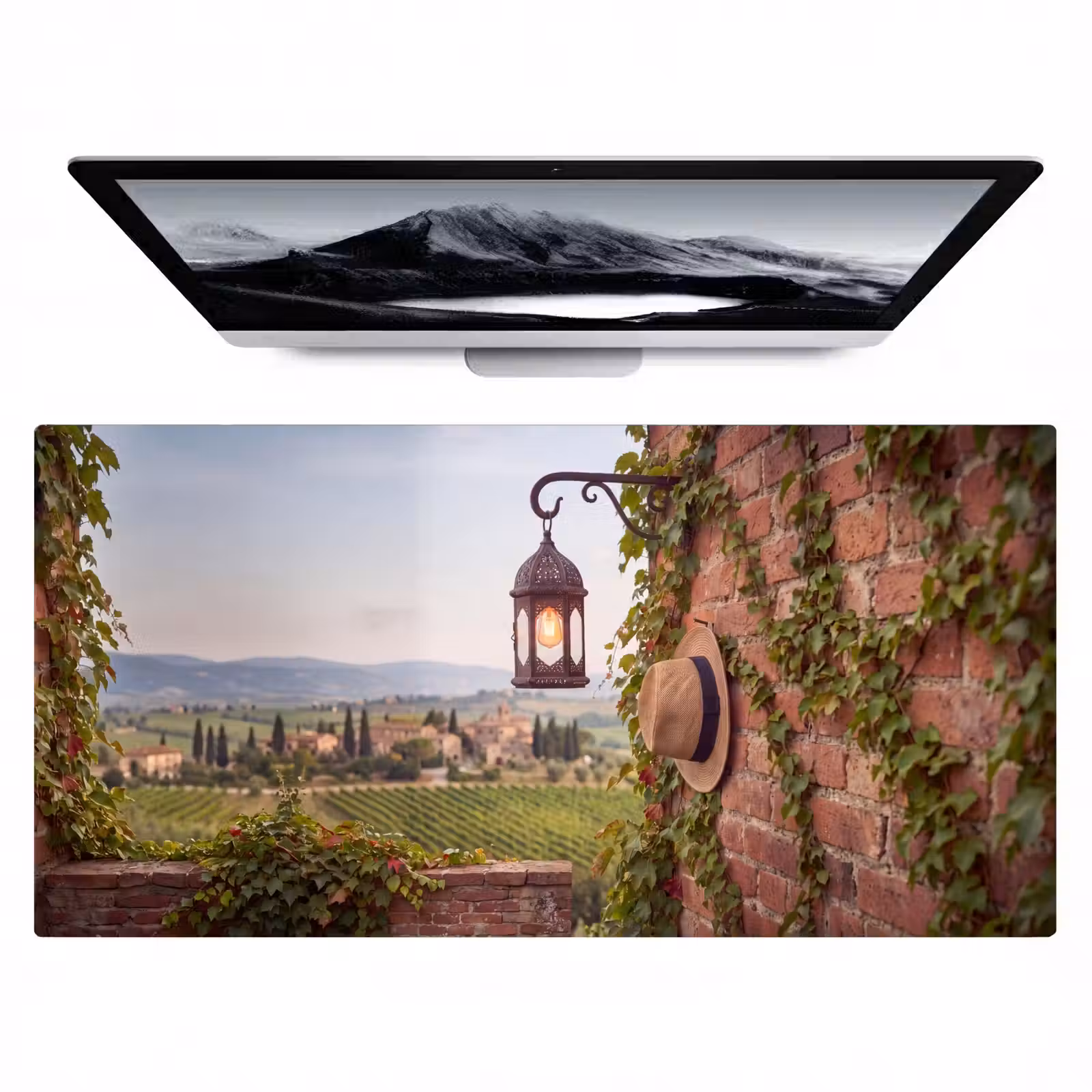 Bureau onderlegger - Lantaarn - Wijngaard - Landschap - Italiaans — 1