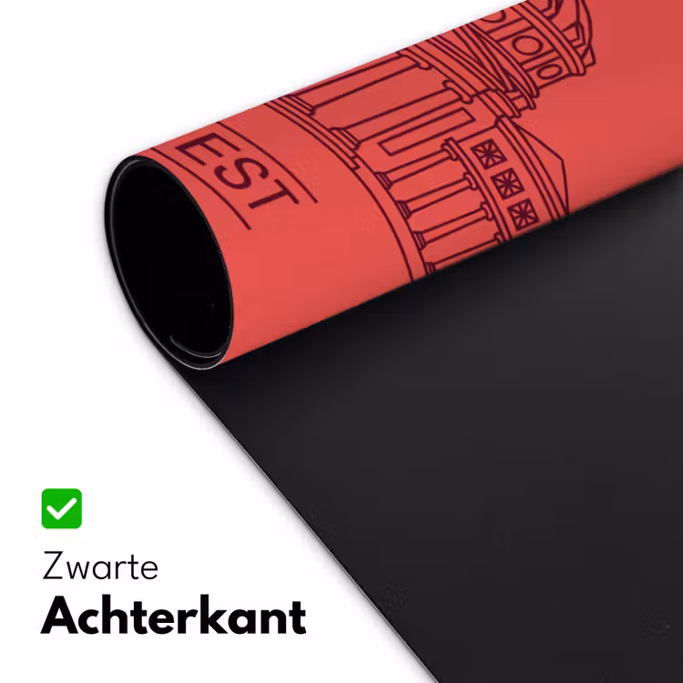 Bureau onderlegger - Architectuur - Boekarest - Stedelijk - Lijntekening - Rood — 5