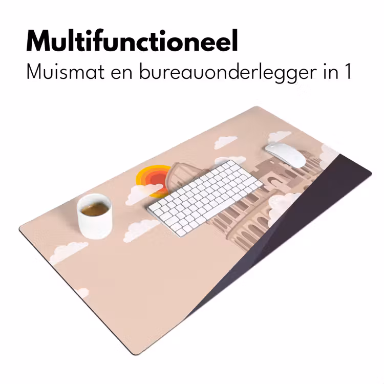 Bureau onderlegger - Colosseum - Zonsopgang - Rome - Architectuur - Beige — 7