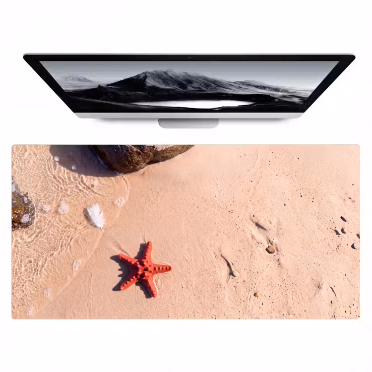 Bureau onderlegger - Dieren - Strand - Zee - Natuur - Rood — 1