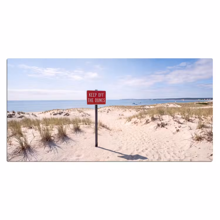 Bureau onderlegger - Duin - Bord - Kust - Landschap - Rood — 2