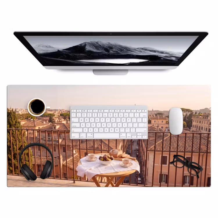 Bureau onderlegger - Eten - Ontbijt - Balkon - Stad - Zonsopgang — 4