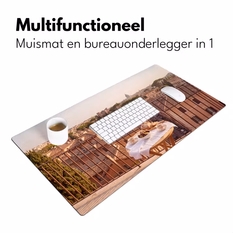 Bureau onderlegger - Eten - Ontbijt - Balkon - Stad - Zonsopgang — 7