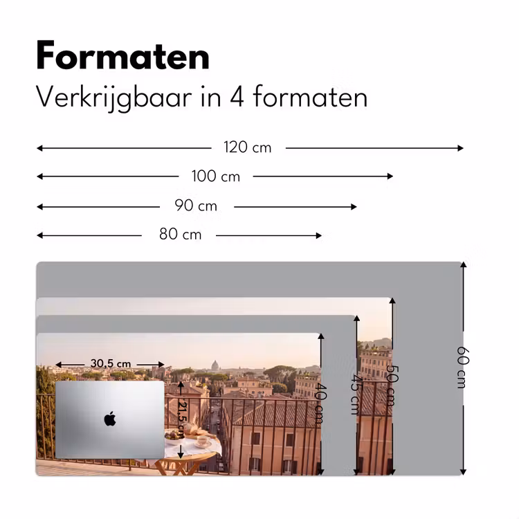 Bureau onderlegger - Eten - Ontbijt - Balkon - Stad - Zonsopgang — 8