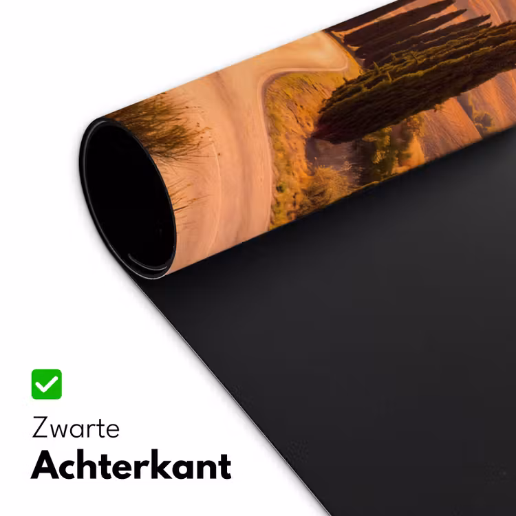Bureau onderlegger - Landschap - Weg - Bomen - Natuur - Goud — 5