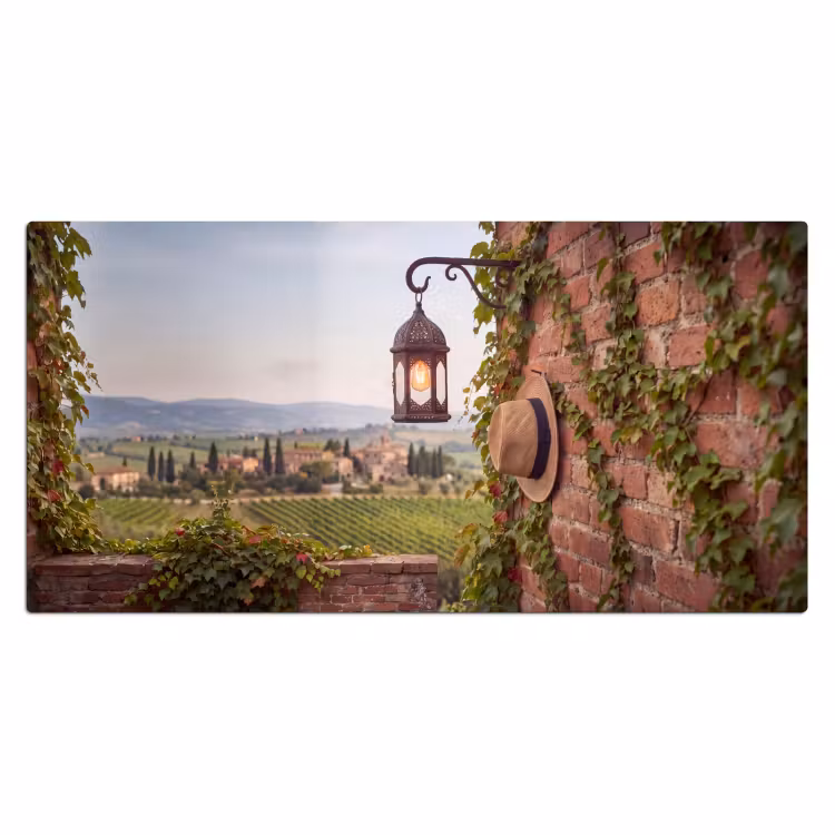 Bureau onderlegger - Lantaarn - Wijngaard - Landschap - Italiaans — 2