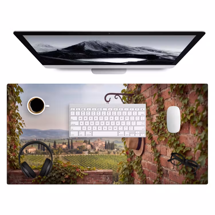 Bureau onderlegger - Lantaarn - Wijngaard - Landschap - Italiaans — 4