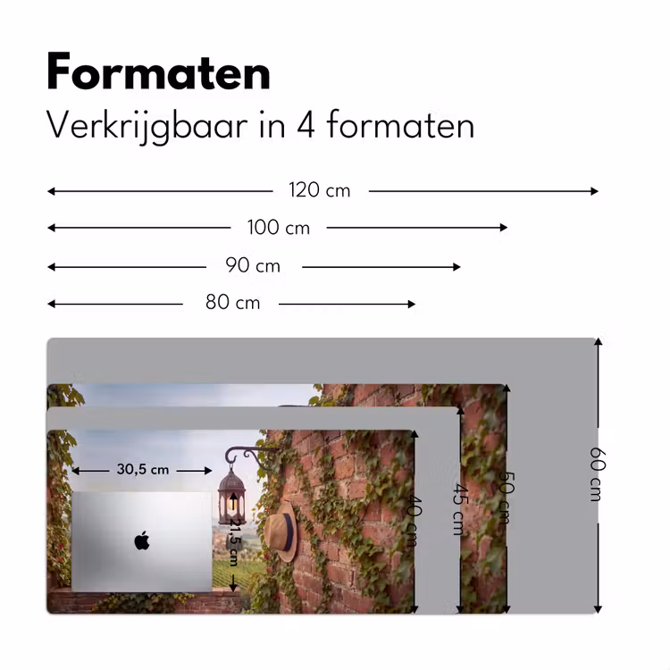 Bureau onderlegger - Lantaarn - Wijngaard - Landschap - Italiaans — 8