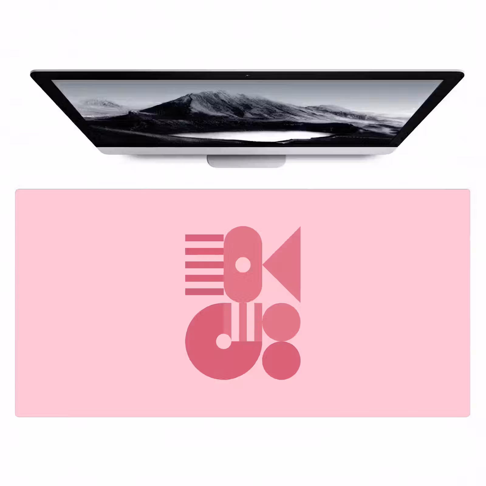 Bureau onderlegger - Abstract - Geometrisch - Vormen - Roze — 1
