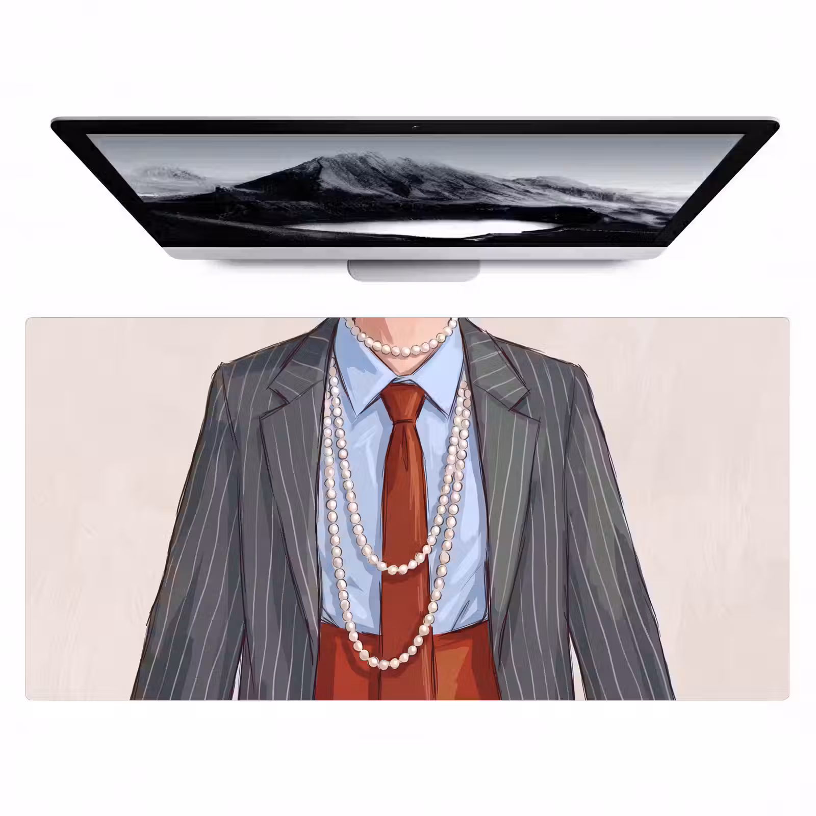 Bureau onderlegger - Kleding - Strik - Parels - Klassiek - Mode — 1